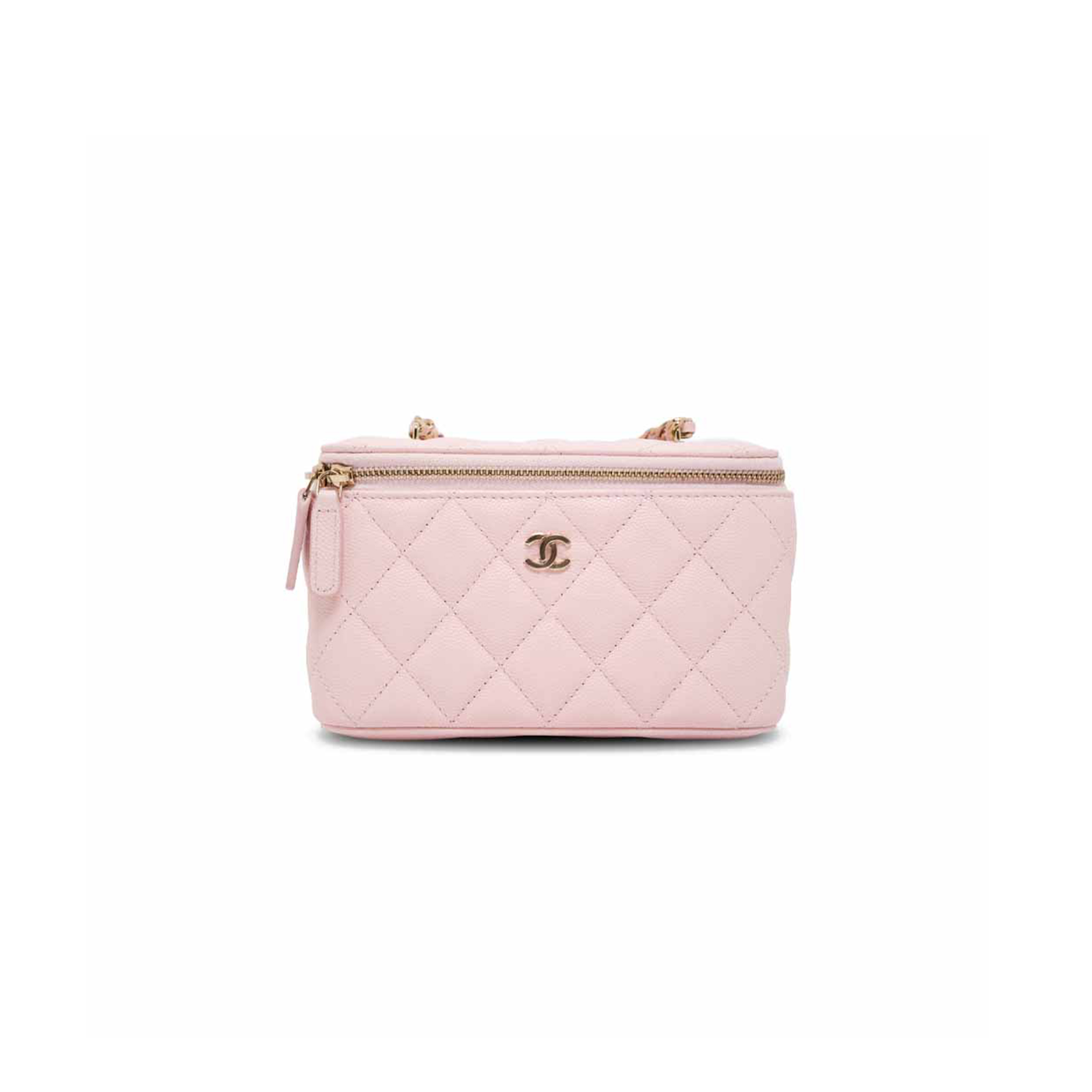 Ch*el vanity small pink caviar ap1141(16.5*10*8cm)
